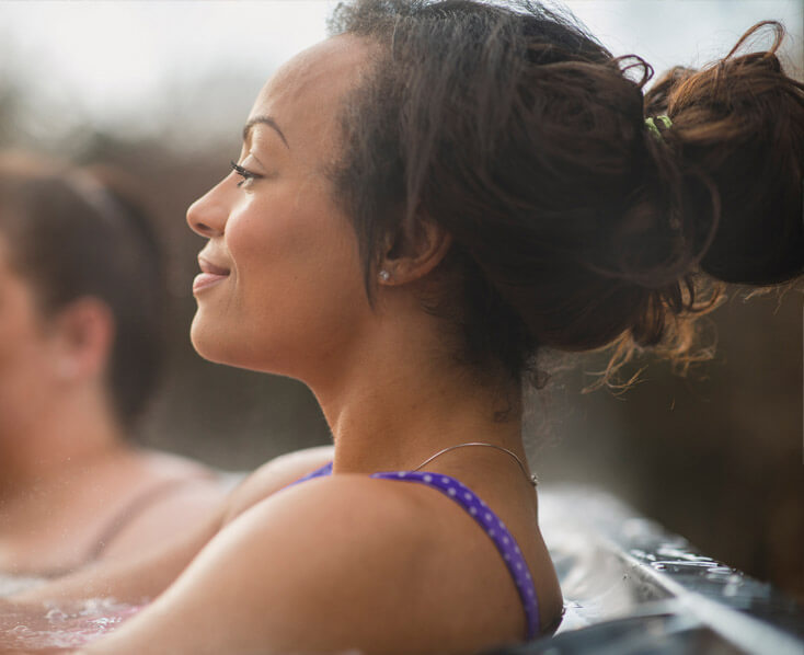 Woman in Hot Tub