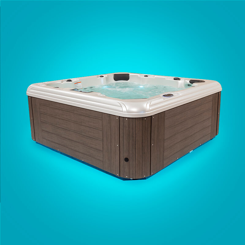 Tropic Seas Spas: Pacific Aqua Glow LED | Cyan - Dark