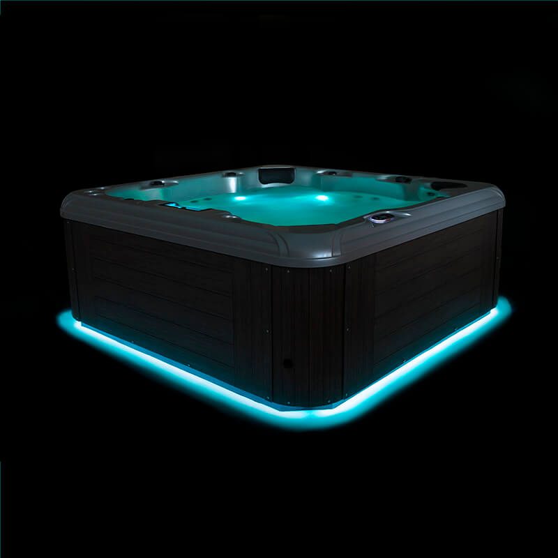 Tropic Seas Spas: Pacific Aqua Glow LED | Cyan - Dark