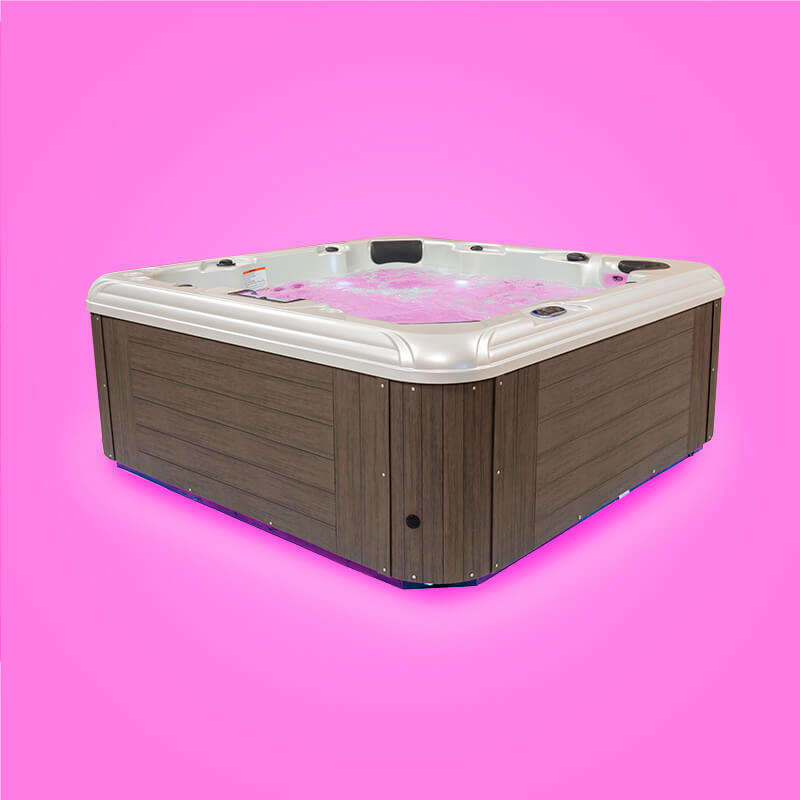 Tropic Seas Spas: Pacific Aqua Glow LED | Pink