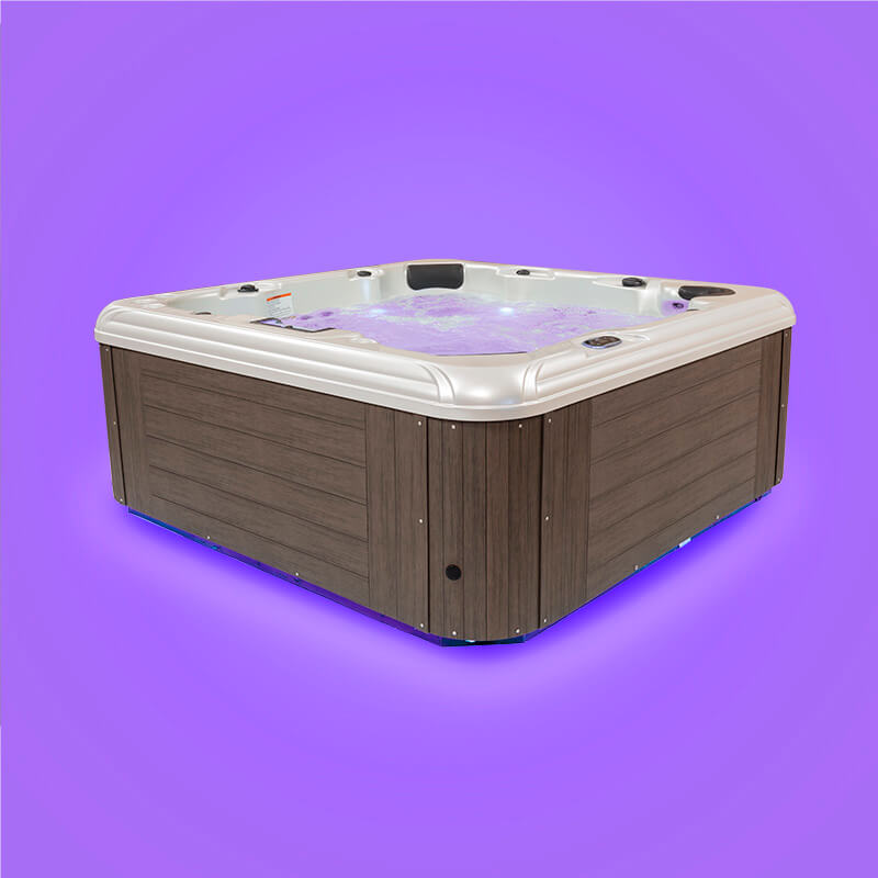 Tropic Seas Spas: Pacific Aqua Glow LED | Purple - Dark