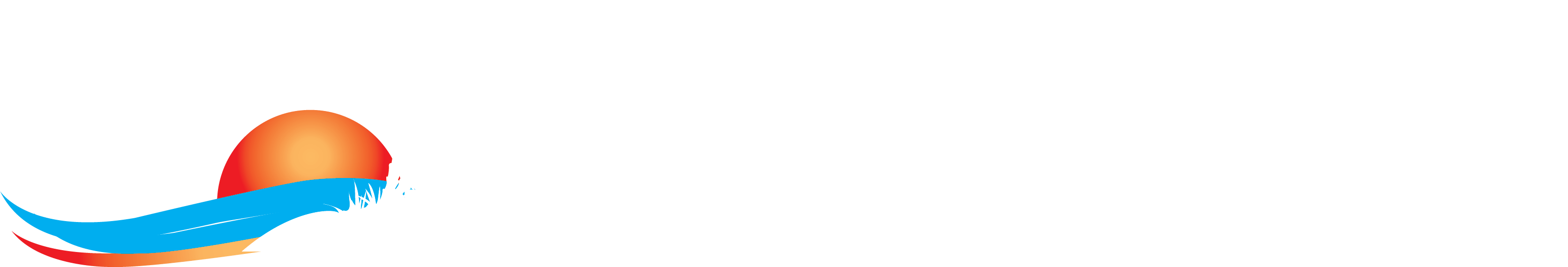 Tropic Seas Spas Logo in White and Color