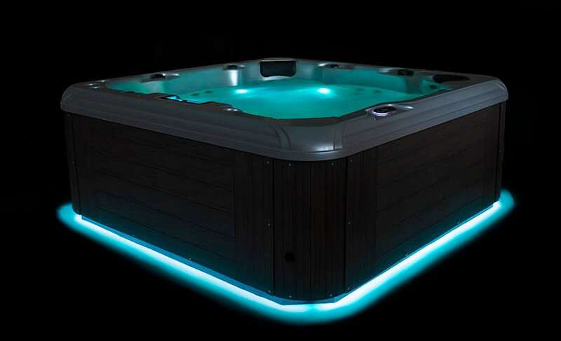 Tropic Seas Spas: Pacific Aqua Glow LED | Cyan - Dark